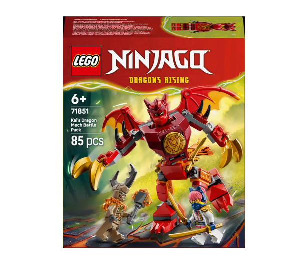 LEGO NINJAGO 71851 Smok-mech Kaia — zestaw bitewny - 1473535 - zdjęcie